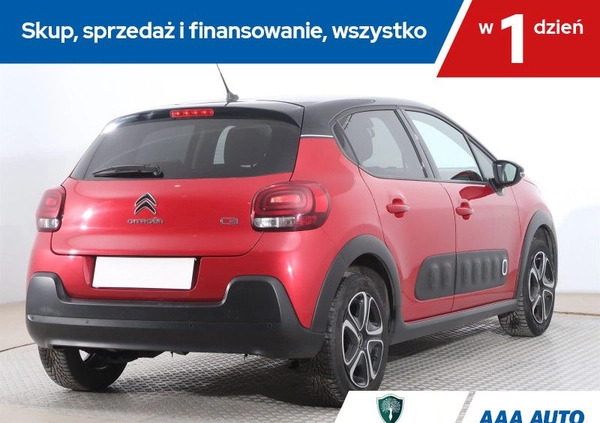 Citroen C3 cena 52000 przebieg: 64847, rok produkcji 2019 z Piastów małe 232